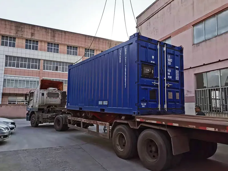 말레이시아에 수출된 520kW 저소음 컨테이너형 디젤 발전기