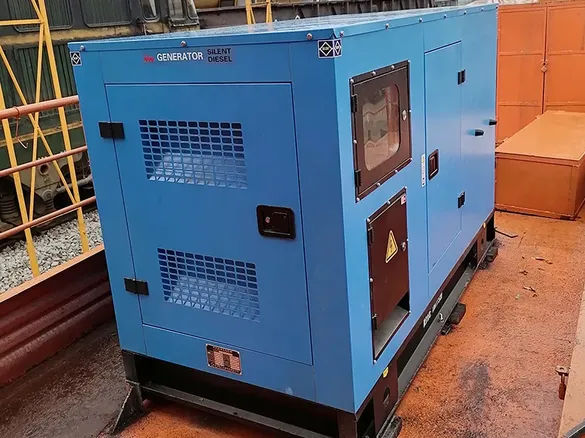 가이아나에 수출된 100kW 저소음 디젤 발전기
