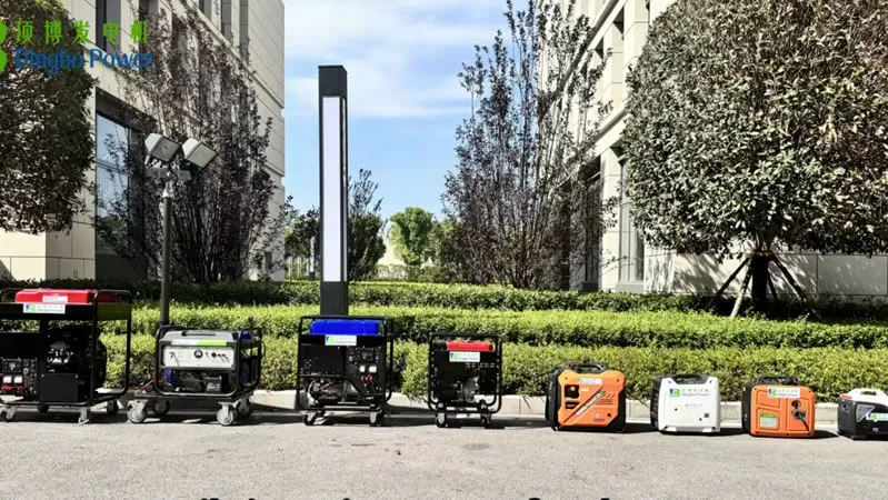 5kW 가솔린 발전기 장착 이동식 라이트 타워
