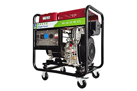 5kW~8kW 공랭식 오픈 프레임 디젤 발전기 (단일 실린더)