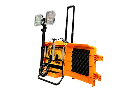 700W 가솔린 발전기가 장착된 휴대용 원격 지역 조명