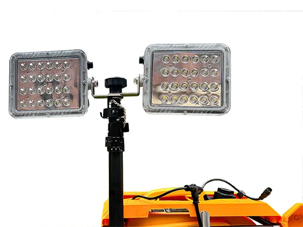 700W 가솔린 발전기가 장착된 휴대용 원격 지역 조명